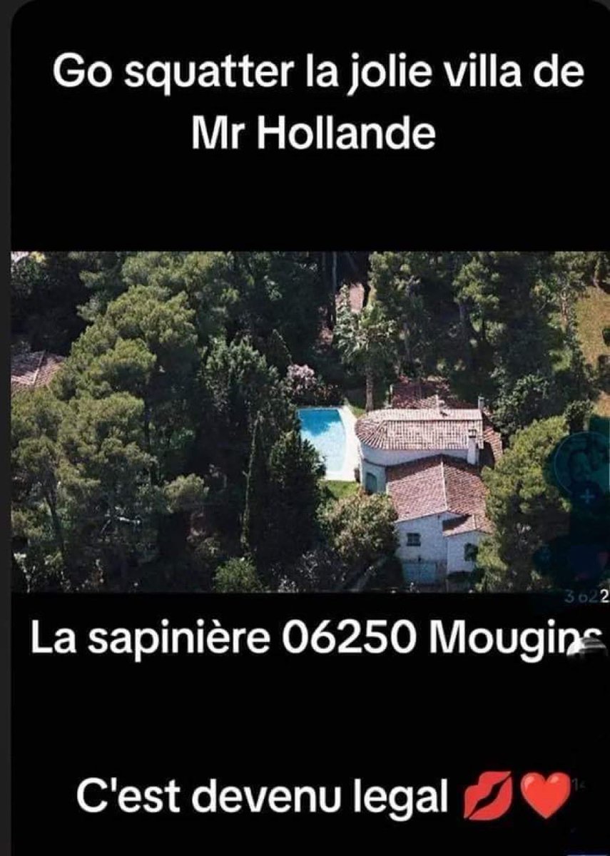 JefHugo99582's tweet photo. Puisque la gauche veut légaliser les squats pour mieux reloger les migrants, nous signalons une magnifique propriété qui pourrait facilement recevoir 5 ou 6 familles de migrants africains .. https://t.co/fp7bB7sVPG