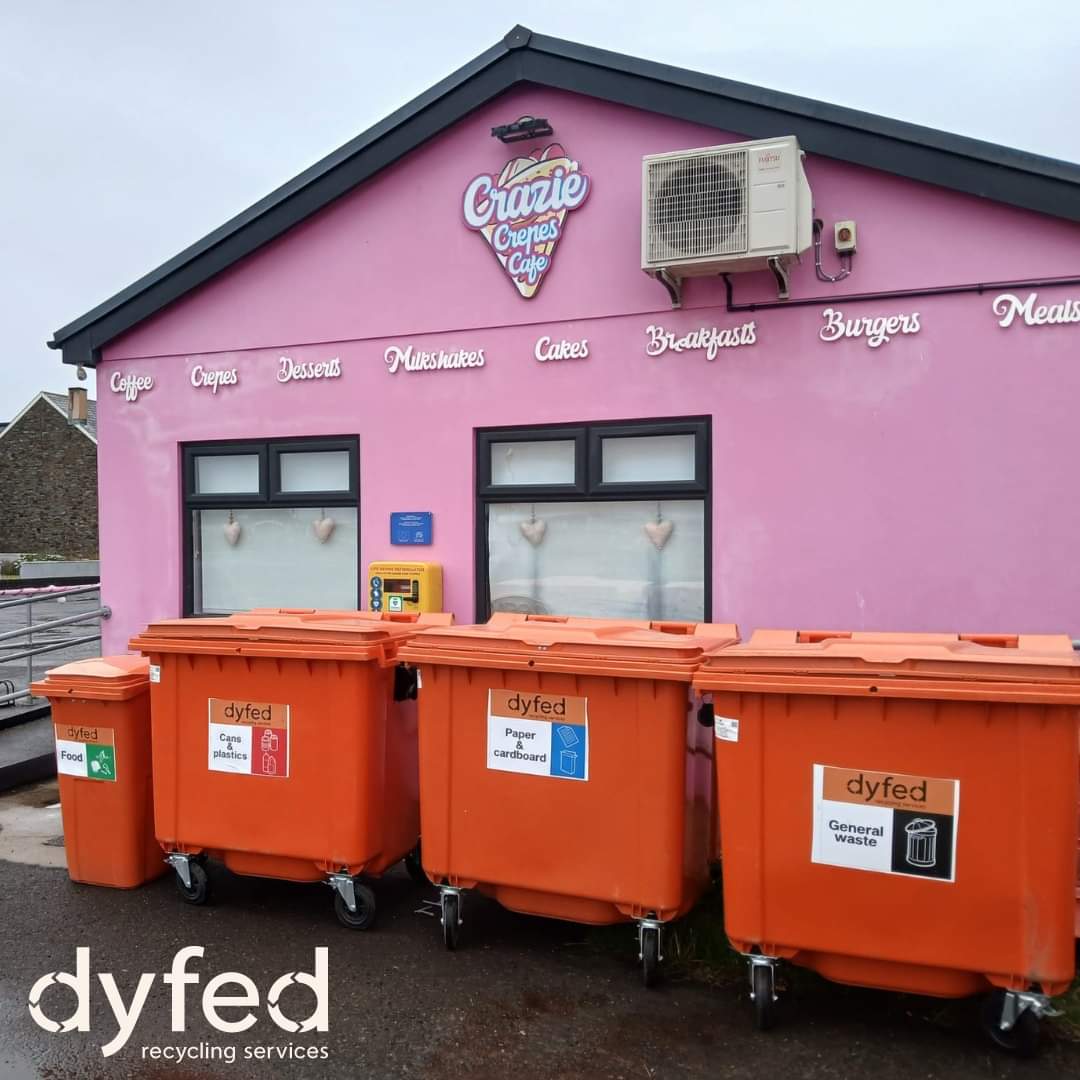 DyfedRecycling's tweet photo. At Dyfed Recycling, we provide wheelie bins to ensure your waste is properly sorted and recycled. Our services are tailored to meet the needs of your business, making compliance easy and hassle-free.

Get in touch with us today 
📞 01554 772 478 https://t.co/0wh9JEWtci