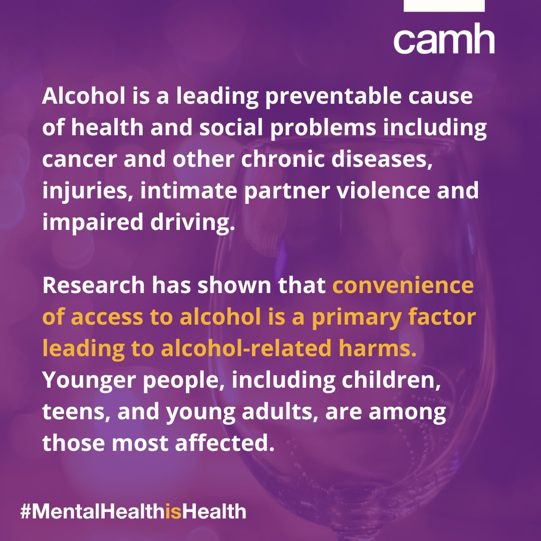 #Alcohol causes more than 6,000 annual deaths in #Ontario + hundreds of emergency department visits a day.

Ontario’s plan to expand alcohol retail will result in increased consumption, deaths &amp; ED visits – putting further strain on an already overburdened health care system.