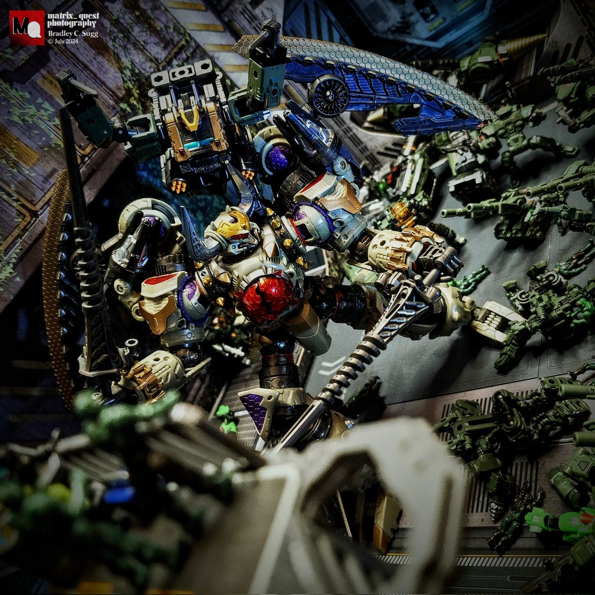 BradleyCSugg's tweet photo. - "TAKE THESE!"
A #CosmoMarines #Versaulter pilot makes a last-ditch effort to stop the invading #WarudaLegion <#Vajra>...
#Diaclone #ダイアクロン #Waruders #DiaNauts #CosmoMarines #PoweredSuits #TakaraTomy #TSpark #ExHobby #ExtremeSets #One60ScaleWorld #matrix_quest https://t.co/dbevHayw1a
