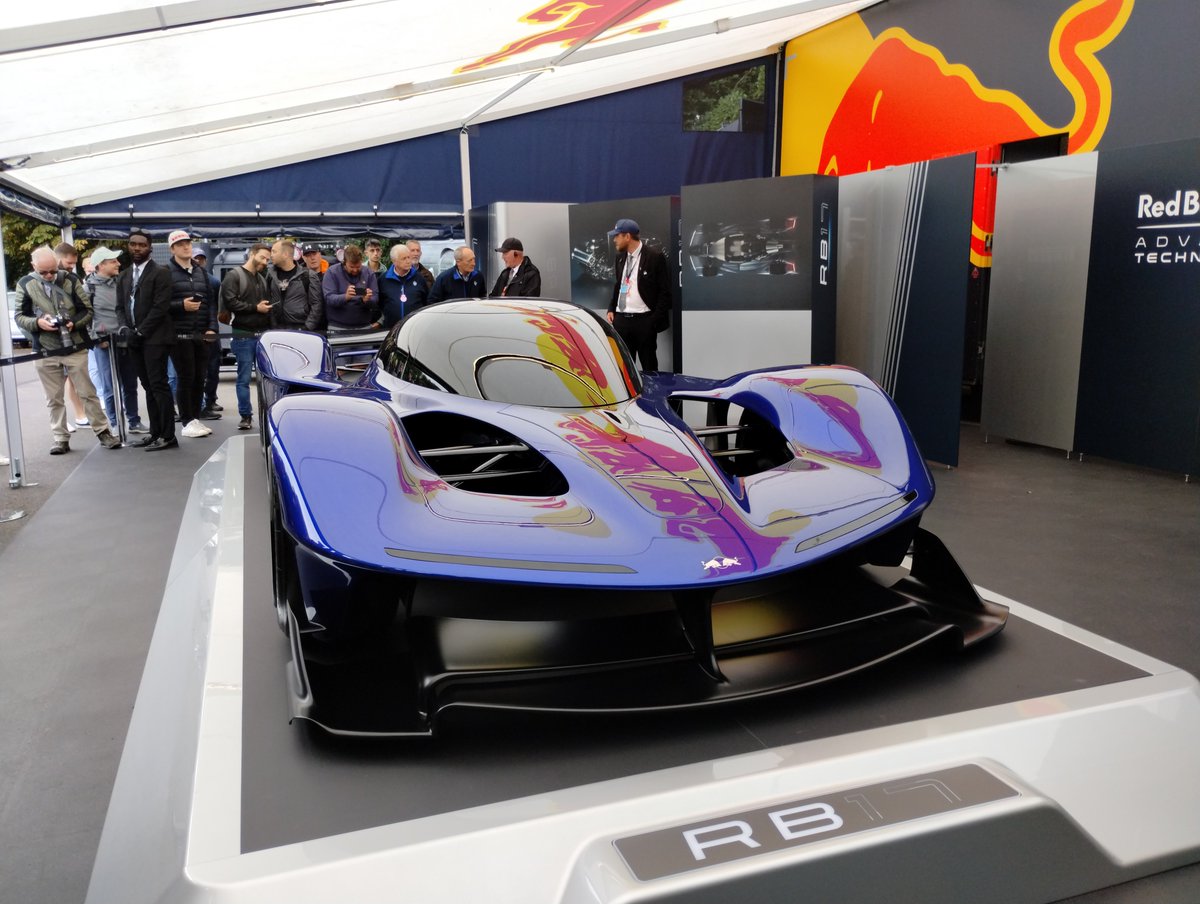 JoePompliano's tweet photo. Red Bull has officially unveiled its first-ever road car — the RB17.

• $6.2 million cost
• Over 1,000 horsepower
• Top speed in excess of 218 mph
• Designed by F1's Adrian Newey

They are only selling 50 units, resulting in $310 million in revenue. https://t.co/BWr2gi13kV