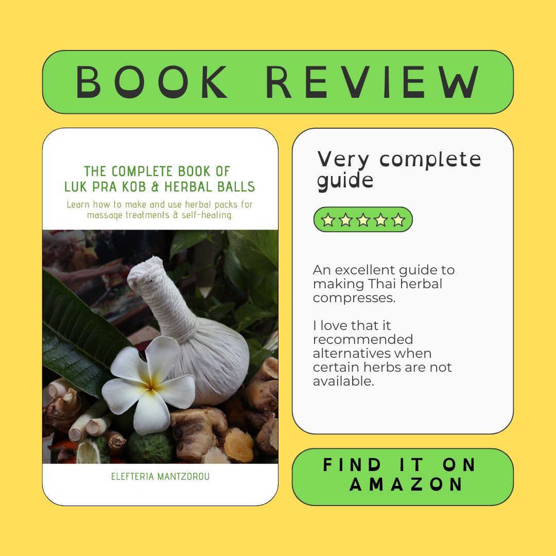 FlowAthens's tweet image. Excited to share this glowing review of &quot;The Complete Book of Herbal Balls&quot;! ⭐⭐⭐⭐⭐
Find it here: amzn.to/2of8lWD
#massagetherapist #MassageTherapy #AuthorsOfTwitter #authorcommunity #herbal #holistictreatment #HolisticHealth