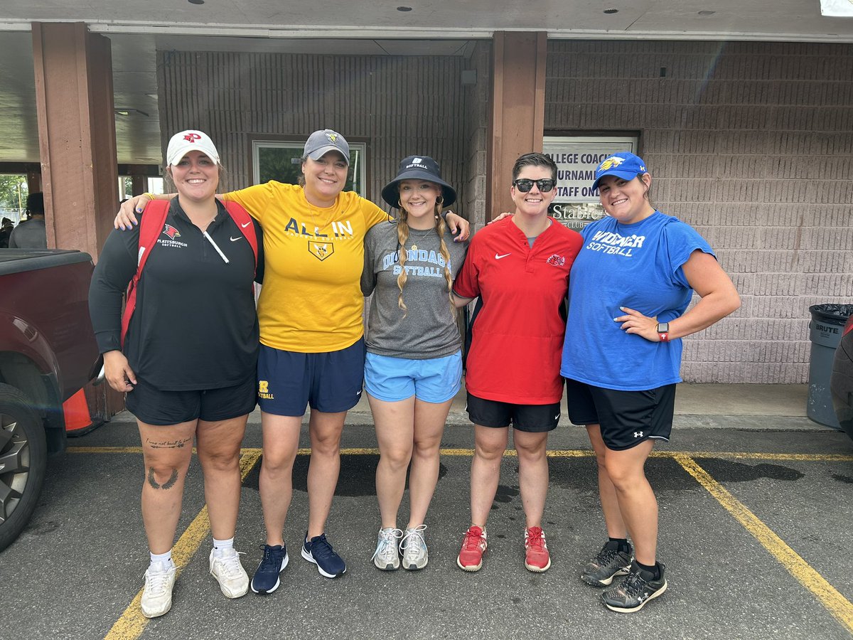 Red Dragon pride runs deep even in different colors these days! Love running into so many alums on the recruiting trail 🐉🥎