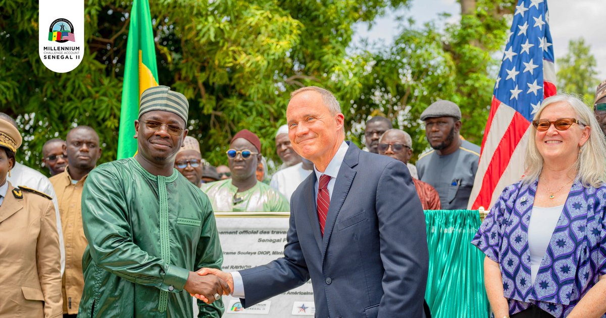 MCA_Senegal_II's tweet photo. Les travaux du Projet Accès à l’électricité du Senegal Power Compact de @MCCgov , mis en œuvre par le Millennium Challenge Account – Sénégal II (#MCASénégal2), ont officiellement été lancés le jeudi 11 juillet 2024. (1/2)

👉🏾 https://t.co/5esC5g0eD6 https://t.co/wm1ylkktjl