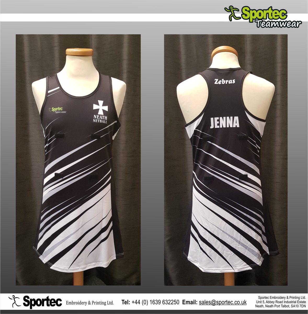 Here's another #sublimated #netballdress that we've recently made for <a href="/NeathNetball/">Neath Netball</a> !

To see our full range of netball dress designs, please visit sportec.co.uk/products/teamw…………  

#custom #netballdress #netballkit #customdesign #sportskit #teamwear