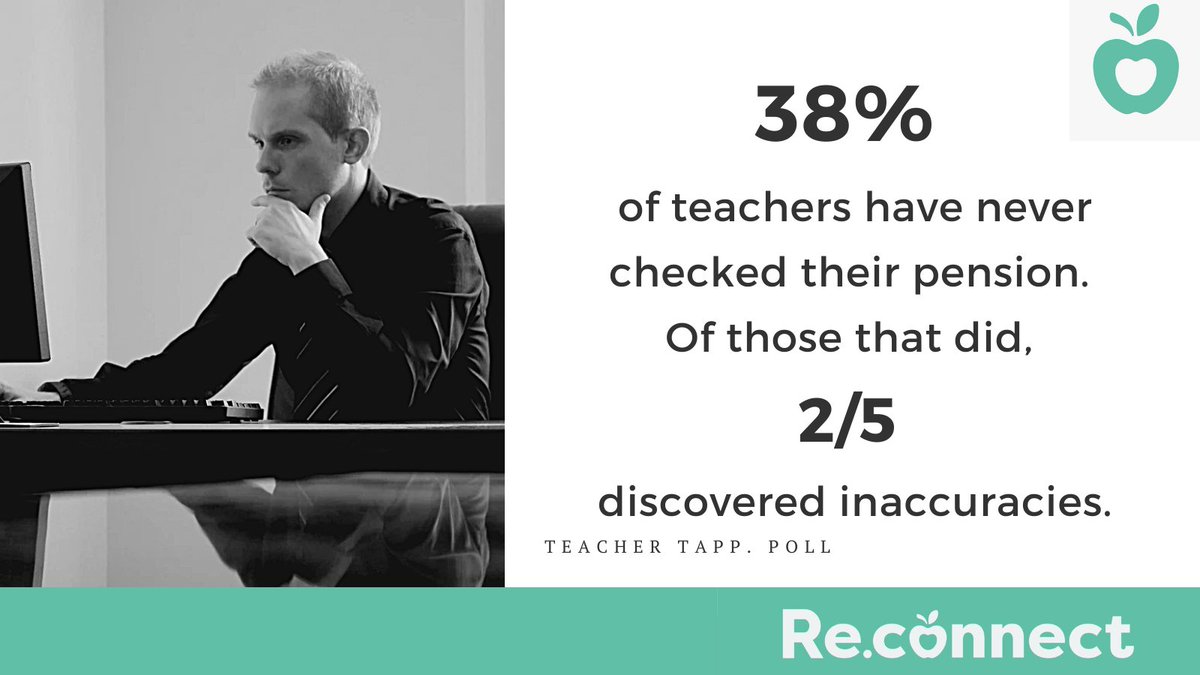 HelloReconnect's tweet photo. #teachers have you checked your pension payments recently? Log into ‘MyPensionOnline’, check your payments alongside your payslips. Since the complexity of the system has increased, so have errors with pension payments. Check for any missing periods #teacherpension #edutwitter https://t.co/deprfiVe1P