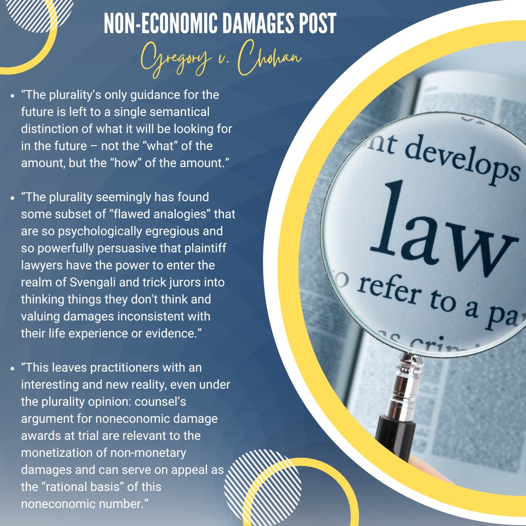 TexasBarCLE's tweet photo. See you next week in San Antonio for our 40th Annual Advanced Personal Injury Law course! Join us from July 17-19. There's still time to register: https://t.co/2jjZ2scznM #tbcle

Sneak peek at Mike Bassett and Jim Perdue's article on Non-Economic Damages Post Gregory v. Chohan! https://t.co/dZUZGk5SLd
