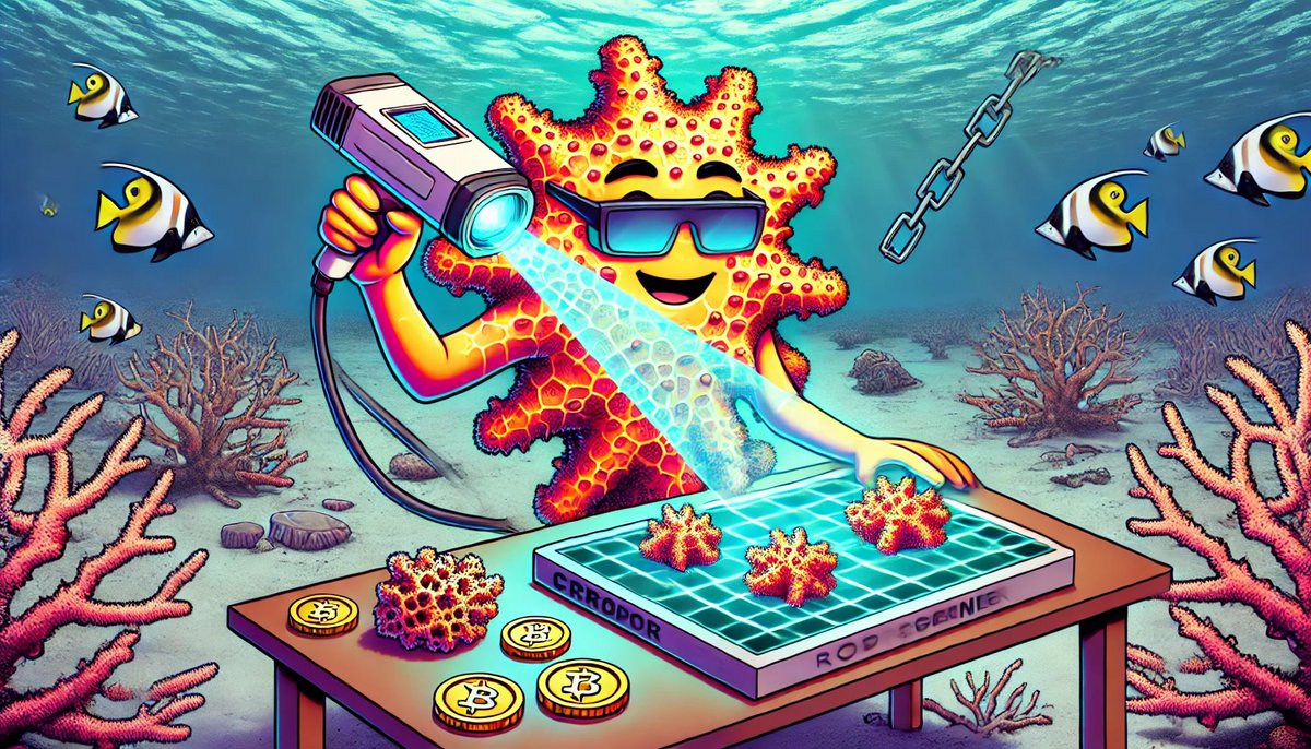 reefoSol's tweet photo. Reconciliation of crypto and Real World Biological Assets s the next step! #REEFO is at the forefront of this developing sector. Donโt miss out. Big partnership are incoming and this will go to Neptune. #Crypto for coral reefs restoration and marine conservation. #Blockchain for traceability and rewards. #REEFO for reefs.