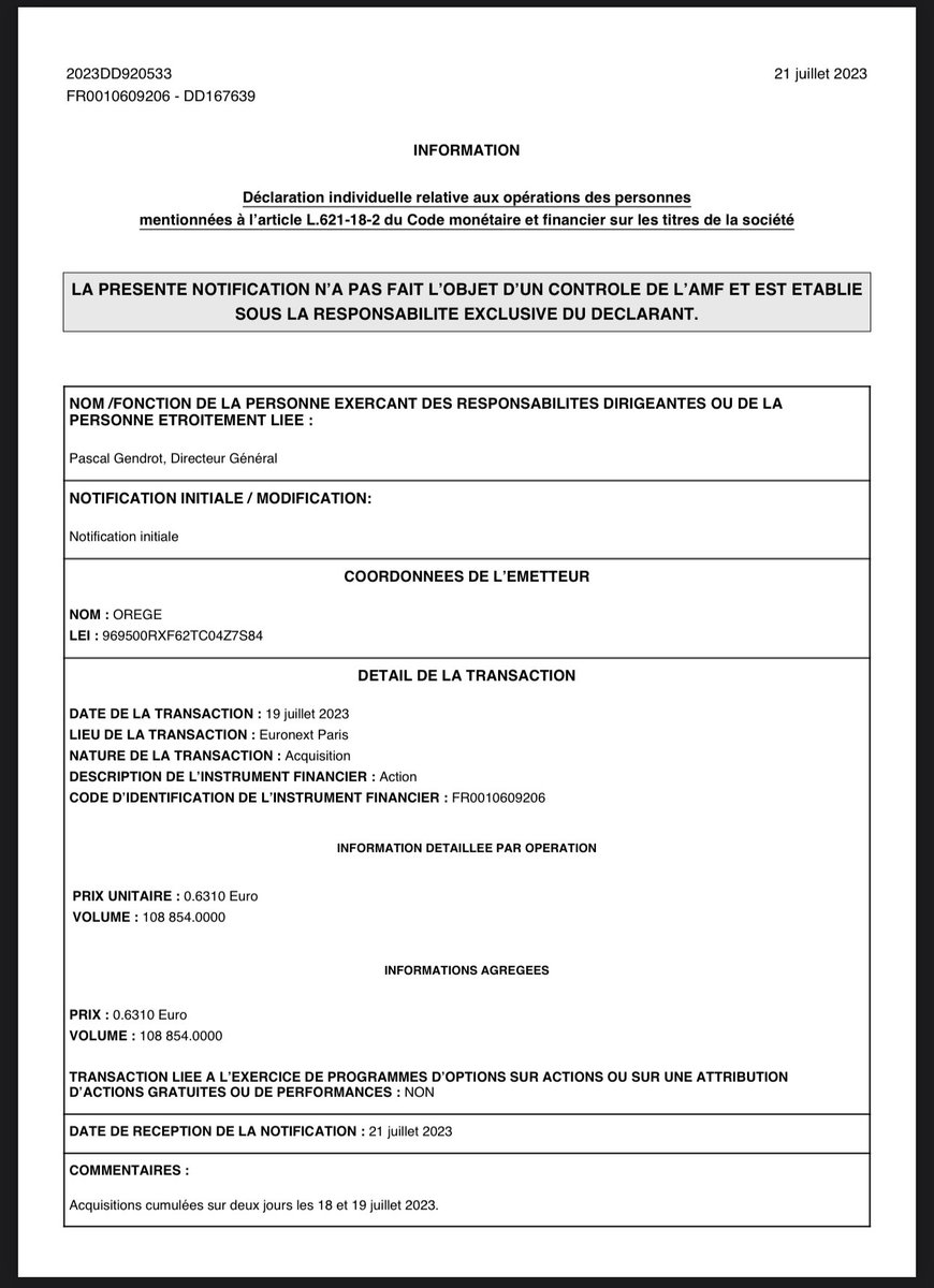 le_jeune_scout's tweet photo. #OREGE
$OREGE
Achats dirigeants 2022/2023 https://t.co/uq5G68Hx5J