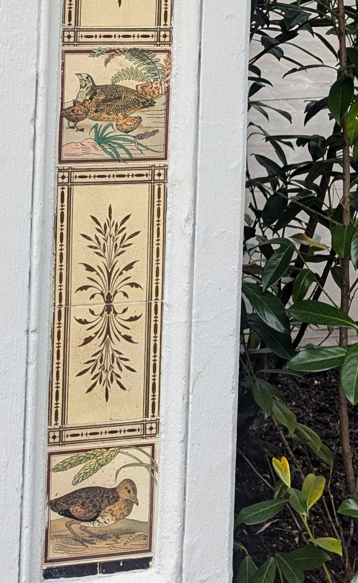 Look what I found in Cheltenham. I reckon these are #MintonTiles. What do you think <a href="/potteriestiles/">Ceramic City Stories</a> <a href="/potbank13/">Jan Roberts</a>