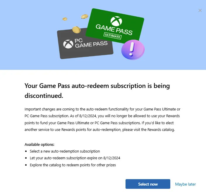 Novas mudanças no Microsoft Rewards afetarão o Game Pass!