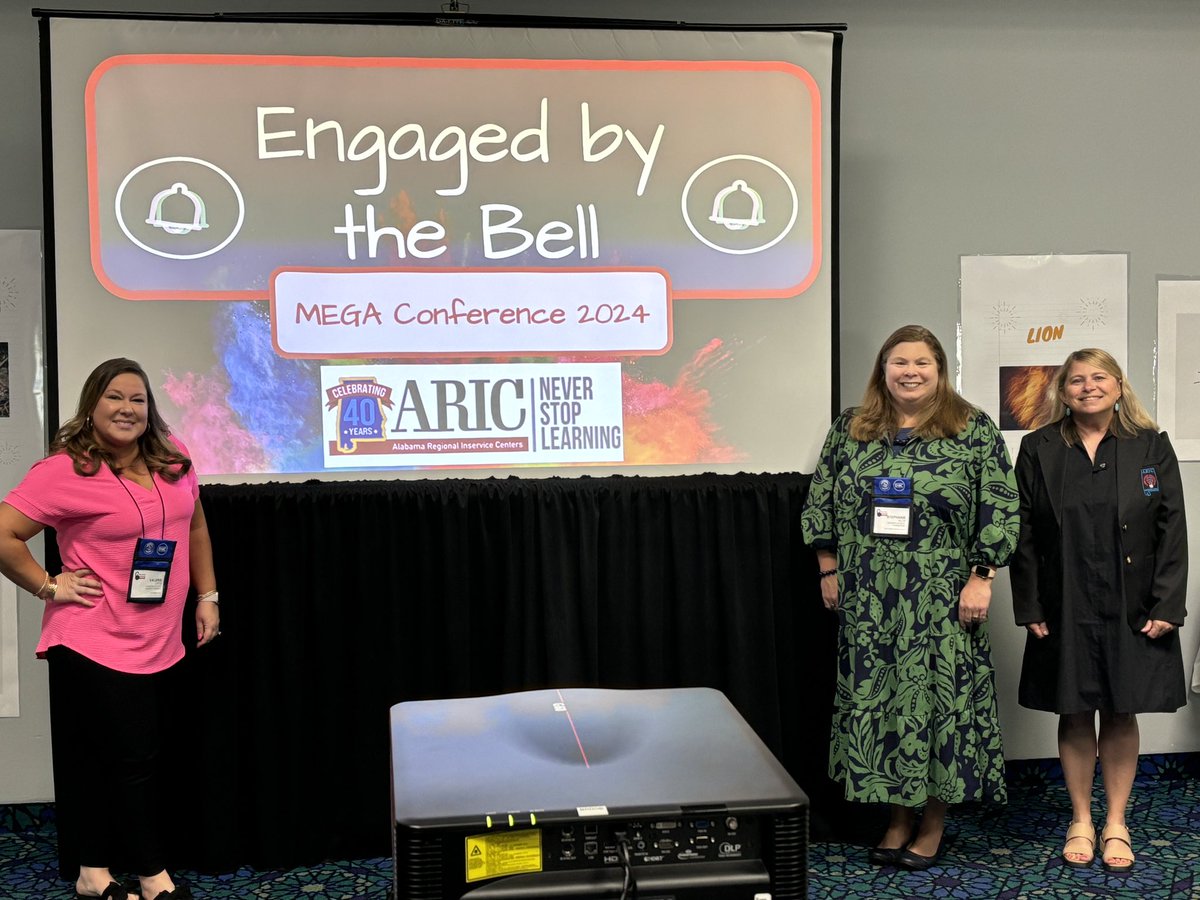 Early morning kicking off our last day at Mega! 🔔 <a href="/jsuinservice/">JSU Regional Inservice Center</a> <a href="/hulonsi/">Stephanie Hulon, NBCT</a> <a href="/lauramcrowe/">Dr. Laura M. Crowe, NBCT</a>