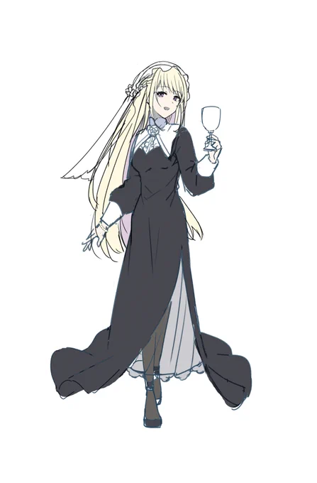 今度遊ぶtrpgの立ち絵をねりねりしてた 