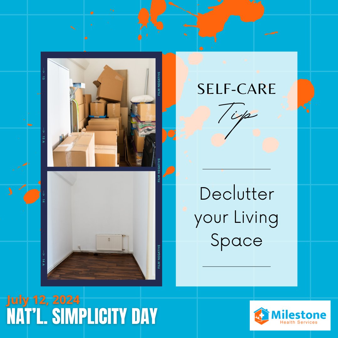 Embrace the beauty of less on National Simplicity Day. 🧘‍♀️✨ Take time to declutter, focus on what truly matters, and find joy in the simple things. #NationalSimplicityDay #LessIsMore #MilestoneHealth #ElderCare #Seniors #SelfCareTips #Ontario