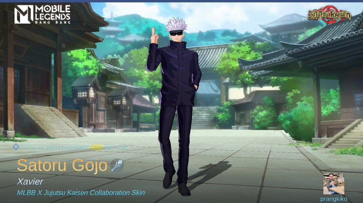 prangkiko's tweet photo. I just obtained a new skin Satoru Gojo in Mobile Legends: Bang Bang! Let's face off against the world's best MOBA players together! 
https://t.co/xeSyplIUBc https://t.co/uh47bsDDhX