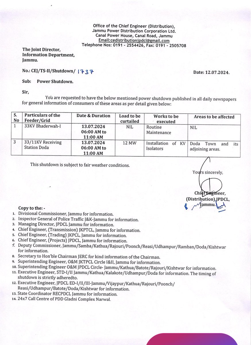 Jammu Power DISCOM tweet media