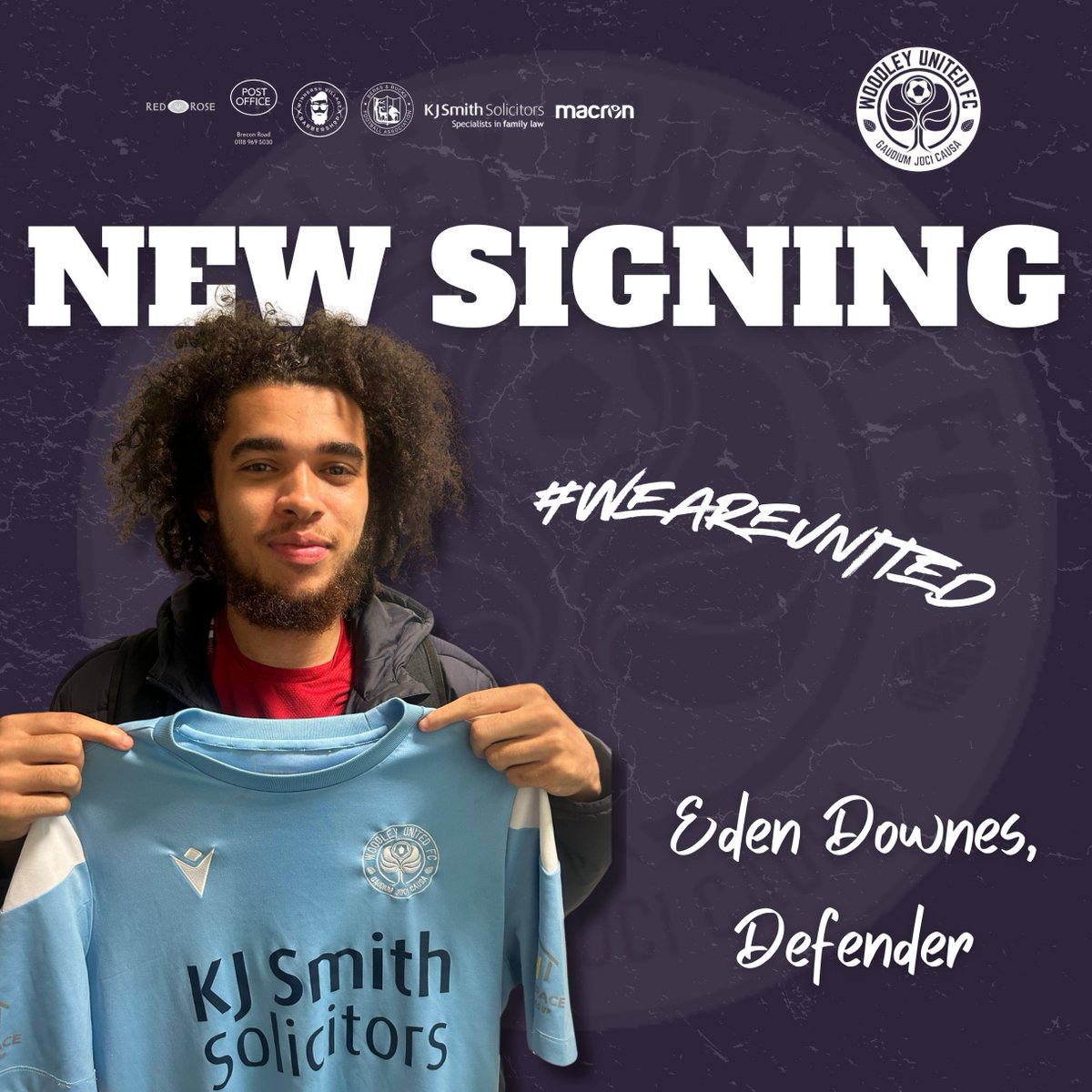 WoodleyUtdFC's tweet photo. Welcome to Woodley @edendownes!

The defender joins us for the 24/25 season as @jordanblake13 and his management team announce their first signing.

#WeAreUnited https://t.co/kg8ccOQOpy
