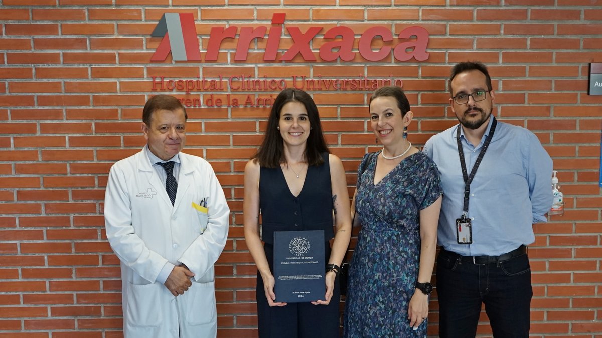 🎓Marta Jover, enfermera del Departamento de Investigación de la <a href="/FFIS_CARM/">Fundación FFIS</a>, ha defendido su tesis “Análisis de los indicadores de calidad de la actividad asistencial, docente e investigadora del Servicio de Cirugía General del H. Arrixaca”.

👏🏼Enhorabuena!