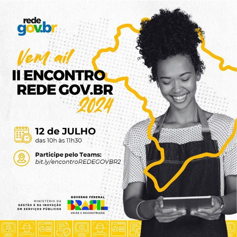 digitalgovbr's tweet photo. O 2º Encontro da #RedeGOVBR 2024 está NO AR! 🔴
Hoje com o tema: Estratégia Nacional de Governo Digital #ENGD 📲
🎥 Acompanhe AO VIVO pelo You Tube: https://t.co/6DVf23wAsK https://t.co/fU0MFVXUqk