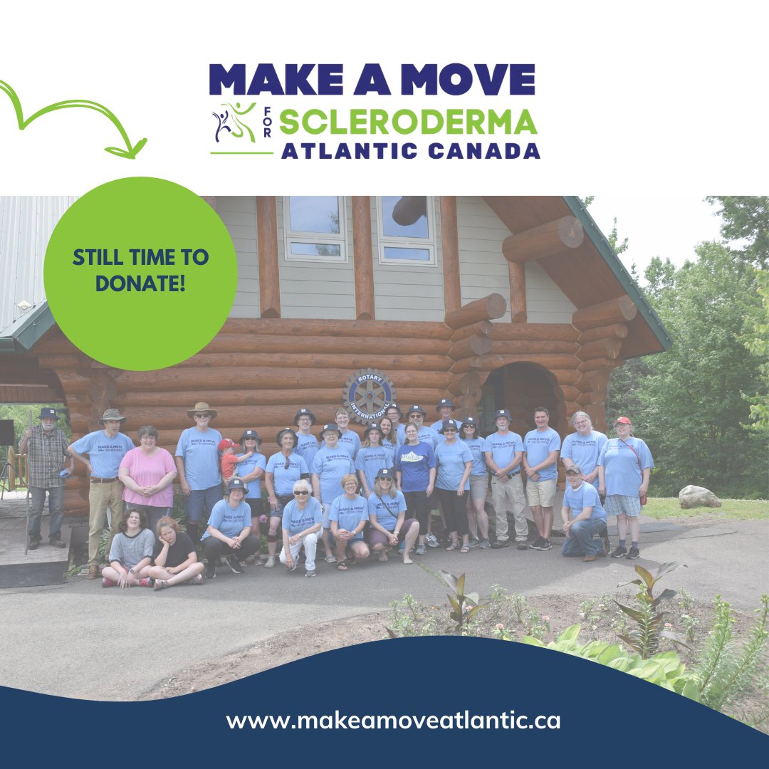 SclerodermaATL's tweet image. This year's Make a Move for Scleroderma Campaign has been a success!
There is still time to make a donation and show your support. Please visit: makeamoveatlantic.ca
Thank you for your continued support!
#MakeaMoveForScleroderma #MAM4Scleroderma #SclerodermaAtlantic