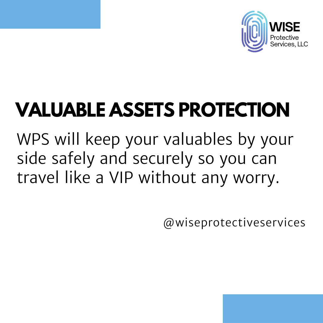 WiseProtective's tweet image. We provide services and solutions to help you keep your items safe from theft, loss and damage.

Send us a message to learn how we can help and visit wiseprotectiveservices.com.

#valuableprotection #assetprotection #securityassessment #protectiveservice #securitysolution #wps