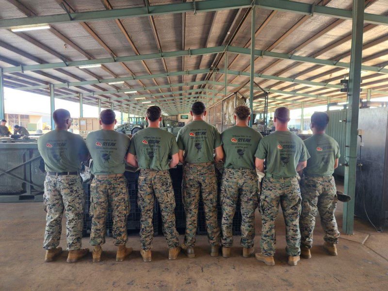 GLCbeef.com supporting our troops. These Marines are stationed in Australia. They now have GLC beef snack sticks and swag.