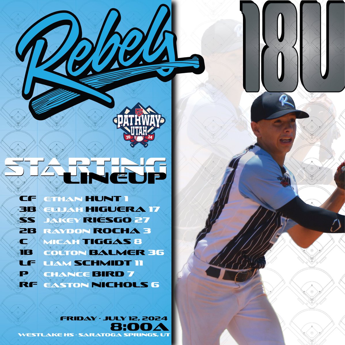 Rebels_vailaz's tweet photo. Friday morning game! 18U at Westlake HS, Saratoga Springs, UT. Let’s get this boys. @PathwayBB 

#rebelsstrong https://t.co/g5cLT9HU52