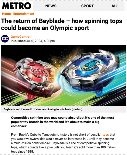 BEYBLADE OFFICIAL on X: &ldquo;BEYBLADE for Olympics 2028??? Check out 