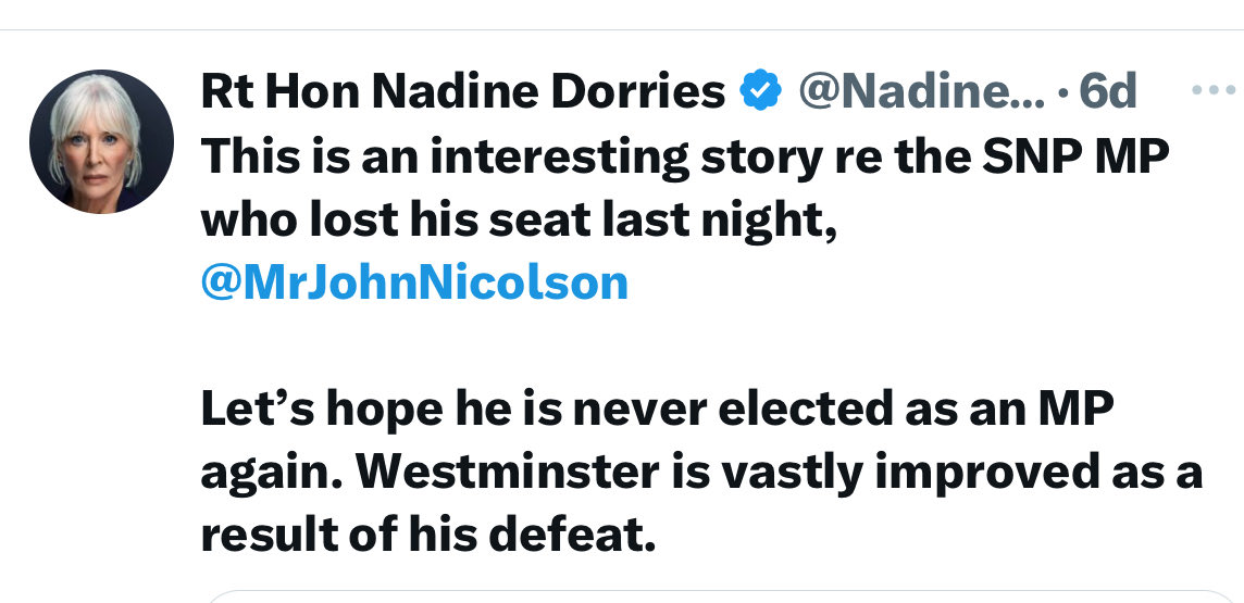 Some of the less lovely reactions to my result last week. Dearie me. Imagine being one these people?....