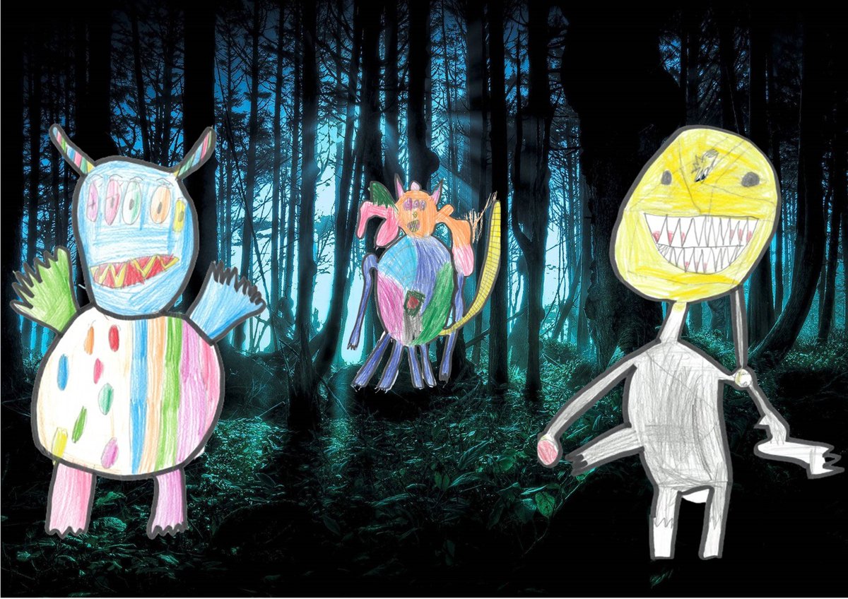 Class 3 have designed their own monsters ready for writing their own Monsters: An Owner's Guide booklet next week! #C3Eng #Article13 #Article28