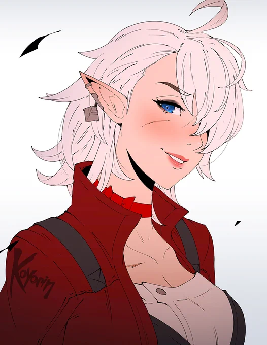 quick drawing of an older alisaie! // #FFXIV 