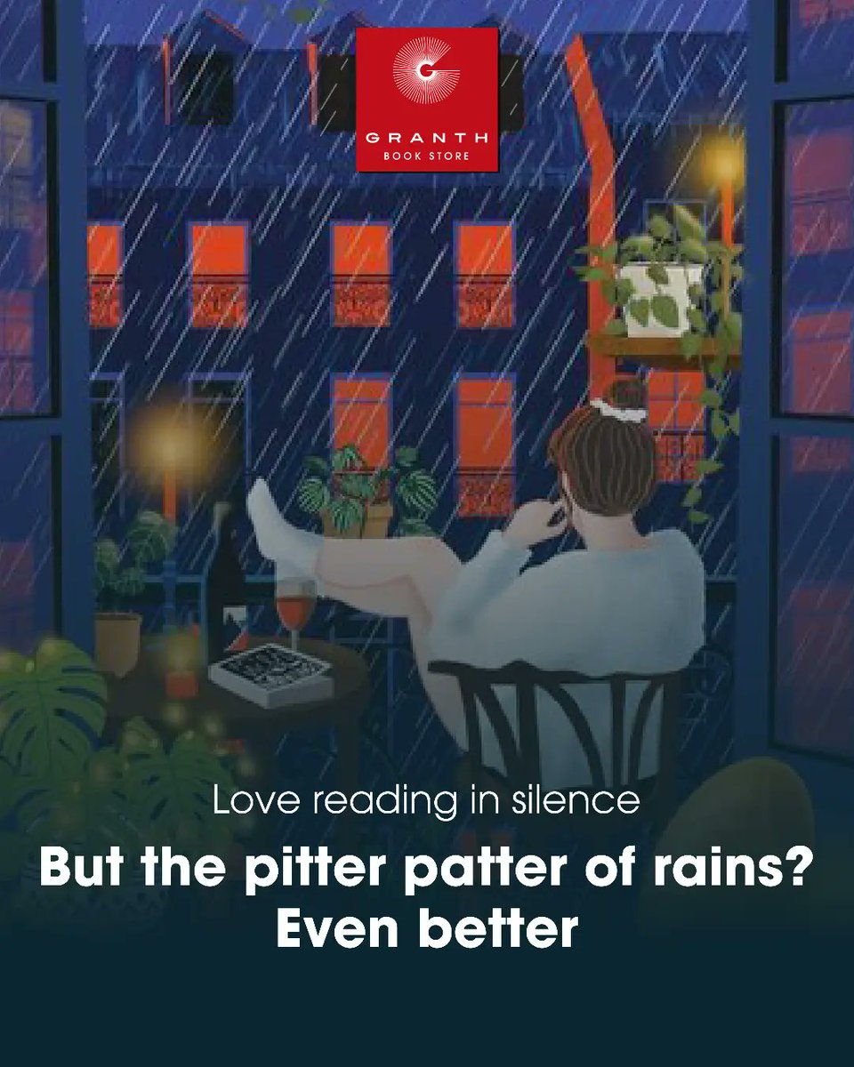 Every book lover who reads in silence just found a new ambient sound to enjoy while delving deep in their stories! ✨

The rain and its pleasant sound is a welcoming delight to bibliophile- especially when you’ve just picked up a fresh copy from the @granthbookstore