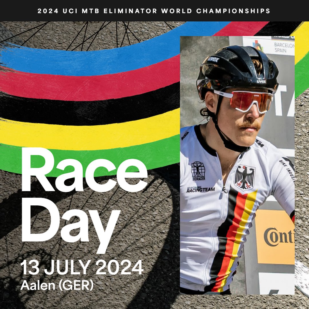The rainbow jersey's quest is 🔛!

Get ready to enjoy the 2024 UCI Mountain Bike Eliminator World Championships in Aalen, Germany. 🇩🇪

Who do you think will prevail? 🌈

#XCEWorldChampionships | <a href="/CityMTB/">City Mountainbike</a>