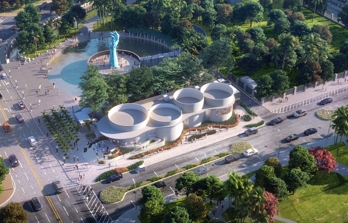 <a href="/HolocaustMemMia/">HolocaustMemorialMB</a> is excited about its education center that is currently being built that will include theaters to feature the Dimensions in Testimony project.  Click ALT to learn more.  #holocausteducation