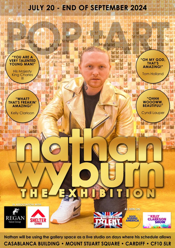 NathanWyburnArt's tweet photo. CARDIFF, I’m so excited to be exhibiting my work from Saturday 20th July - END OF September! 

Casablanca building, Mount Stuart Square, Cardiff, CF10 5LR

In partnership @ShelterCymru @ReganTalent 

 I’ll be using the space as a live ‘work in’ studio when my schedule allows! https://t.co/irp07rR7G2