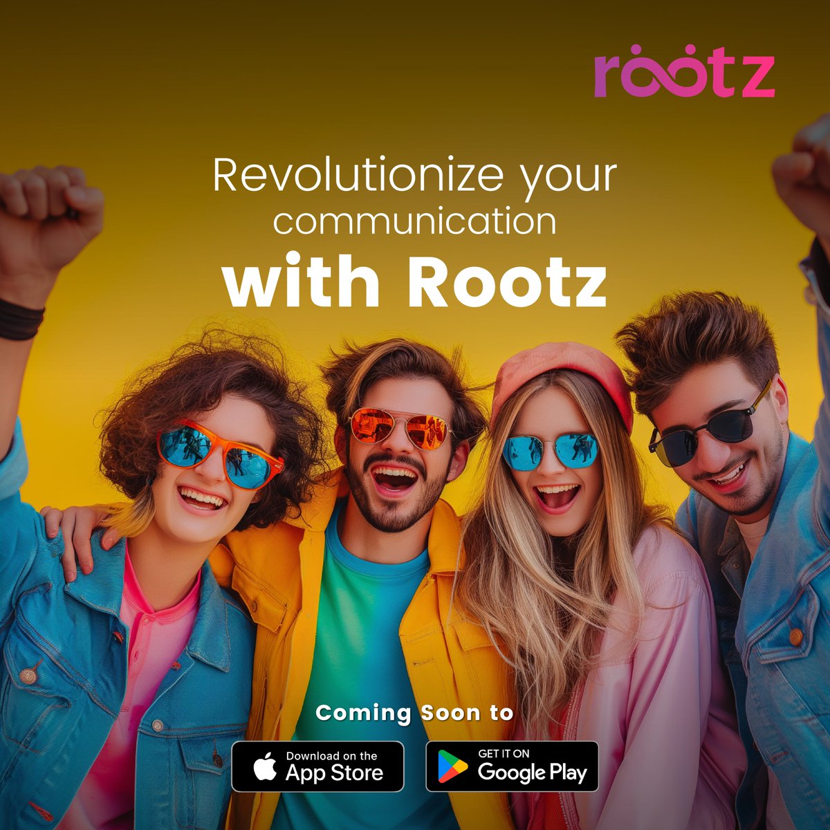 therootzapp's tweet photo. Revolutionize your communication with Rootz! 🌍 Coming soon to #AppStore  &amp; #GooglePlay. Stay tuned for seamless global connections! #RootzApp 
#RevolutionizeCommunication #RootzApp #GlobalConnect #TechRevolution #DigitalCommunication #FutureIsHere https://t.co/ut76GXhclN