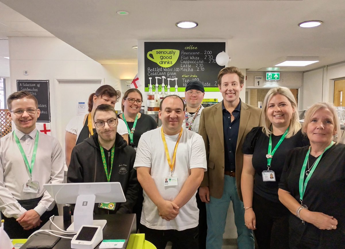 Chris_AttwellLD's tweet photo. Delighted to wish @LilyandLimeLD a happy first anniversary running the Civic Offices cafΓ©.
Part of @MinsteadTrustTS, Lily & Lime offers work experience & apprenticeships to people with learning disabilities - thrilled the cafΓ© is going from strength to strength!
#seeingpotential https://t.co/8cMDbFujem