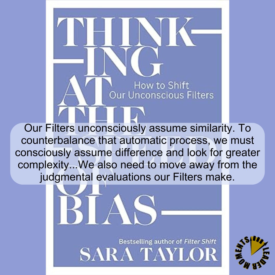 LeaderMoments's tweet photo. Learn to recognize the complex little differences that make us unique, and learn to avoid judgment of those differences. @deepSEESara tells us how: https://t.co/SbPXtqH5PM

#SpeedOfBias #bias #equity #challengeyourfilters #leadership #shiftyourfilters #positiveintent https://t.co/XgQUPOF2Zt