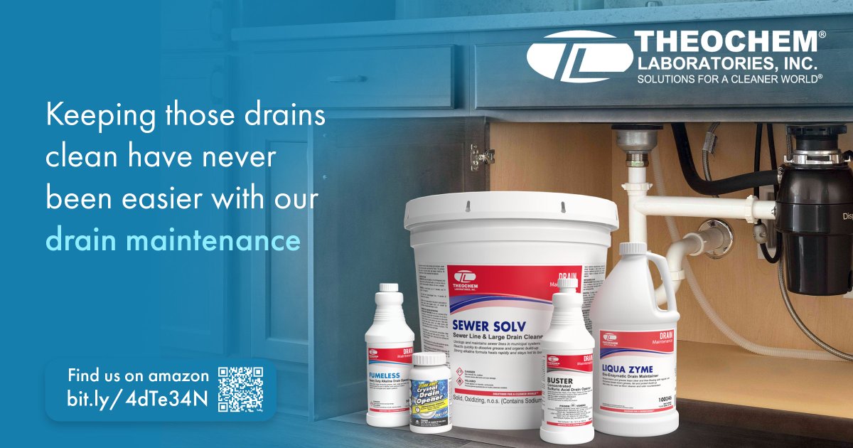 🌟 Keeping those drains crystal-clear with our advanced drain maintenance products! 🚰✨ Theochem makes clean, effortless.
#Theochem #DrainMaintenance #CleanLiving