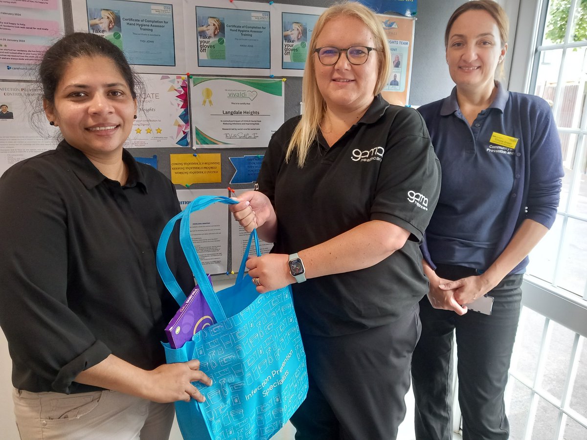 SimoneNGreen1's tweet photo. Well done to our worthy 2nd and joint 3rd place winners - Langdale Heights, Royal Manor &amp; Castle Park. Thank you to Amy at Gamma Healthcare and SC Johnson Professional for the great prizes donated  @donna_foulkes @Clinell @HelenforrestH @SCJohnson @KirstyLouMorgan @Bekki27038566 https://t.co/UFnmbHTgM0