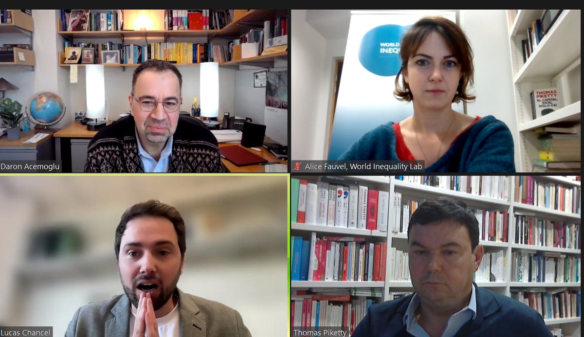 WIL_inequality's tweet photo. 📺A few months ago, we hosted a discussion on the book #PowerandProgress with its author @DAcemogluMIT & WIL co-directors @PikettyWIL & @lucas_chancel📚
👉Watch the replay here ▶️https://t.co/a2W2Q042r8
👉Browse our #EqualityDebate playlist ▶️https://t.co/Tiy9LiKIFK https://t.co/3HHNSzRocN
