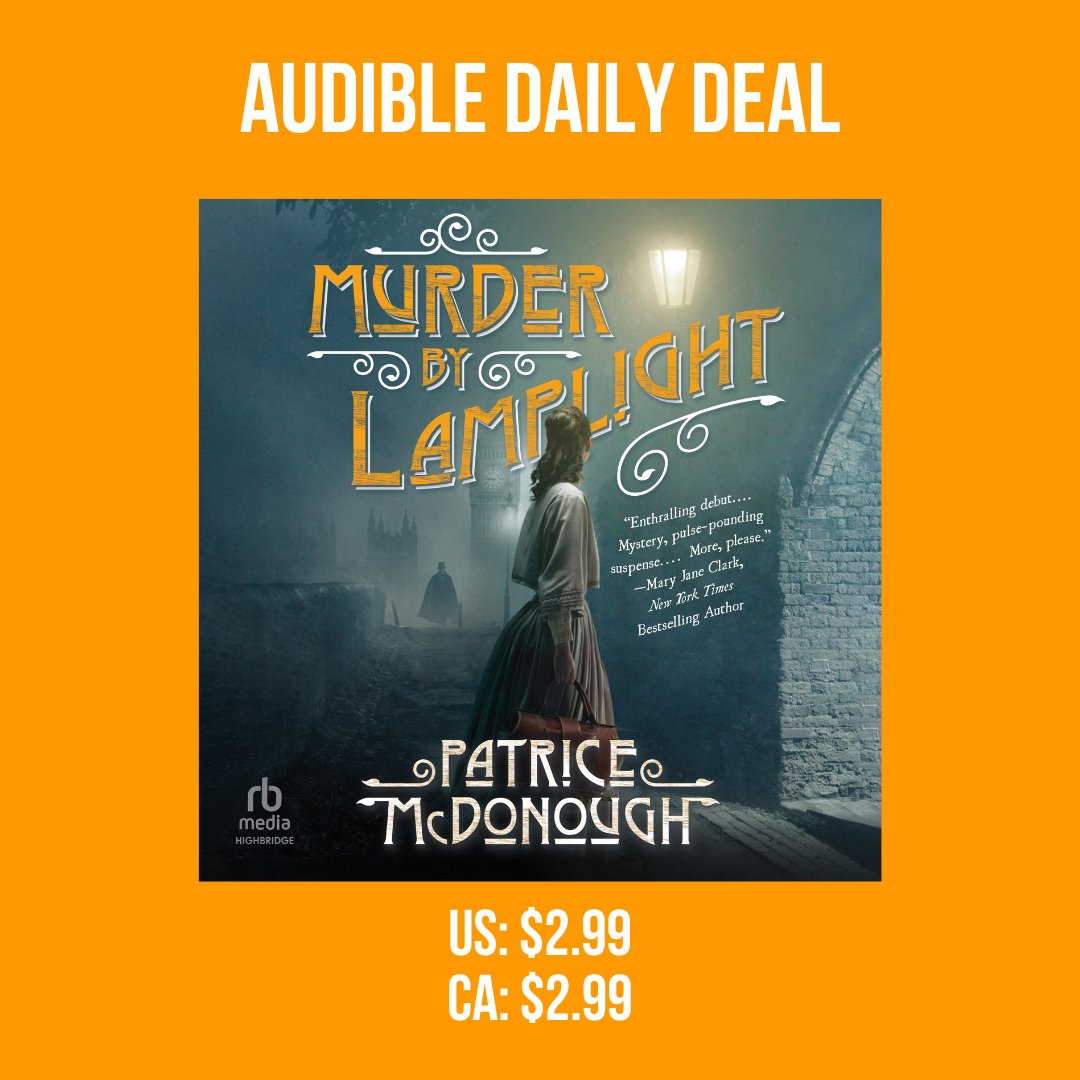The audiobook for Murder by Lamplight is on sale for $2.99! Sale ends at 11:59pm PT. <a href="/audible_com/">Audible</a> 

Written by Patrice McDonough
Performed by <a href="/McMeireKat/">Henrietta Meire</a> 

Sale: audible.com/pd/Murder-by-L…