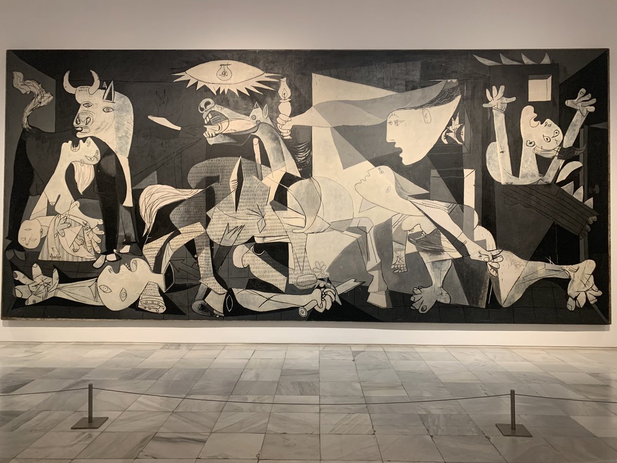 Hot from a trip to Madrid, History of Art clubbers, we have to discuss Spanish Art and in particular, Guernica, in September!