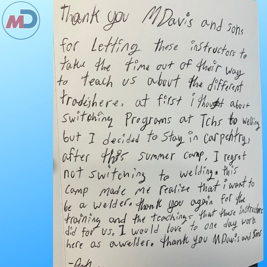 M. Davis & Sons, Inc. tweet media