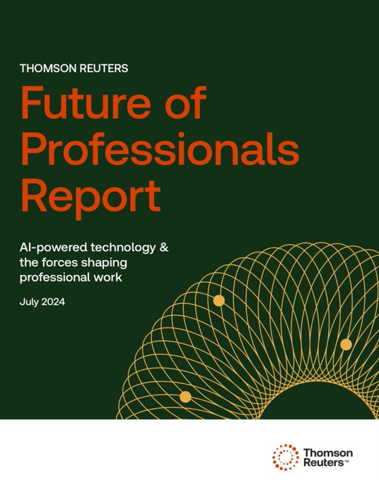 Nick Bilodeau (@finmktg) on Twitter photo Future of #Professionals: #AI powered #technology & the forces shaping professional #work
thomsonreuters.com/content/dam/ew… <a href="/thomsonreuters/">Thomson Reuters</a> via <a href="/nafisalam/">Nafis Alam</a> #Bigdata #Artificialintelligence #GenerativeAI #Automation #FinTech #Finserv #Regulation #Regtech #Futureofwork
<a href="/SpirosMargaris/">Spiros Margaris</a> Future of #Professionals: #AI powered #technology & the forces shaping professional #work
thomsonreuters.com/content/dam/ew… <a href="/thomsonreuters/">Thomson Reuters</a> via <a href="/nafisalam/">Nafis Alam</a> #Bigdata #Artificialintelligence #GenerativeAI #Automation #FinTech #Finserv #Regulation #Regtech #Futureofwork
<a href="/SpirosMargaris/">Spiros Margaris</a>