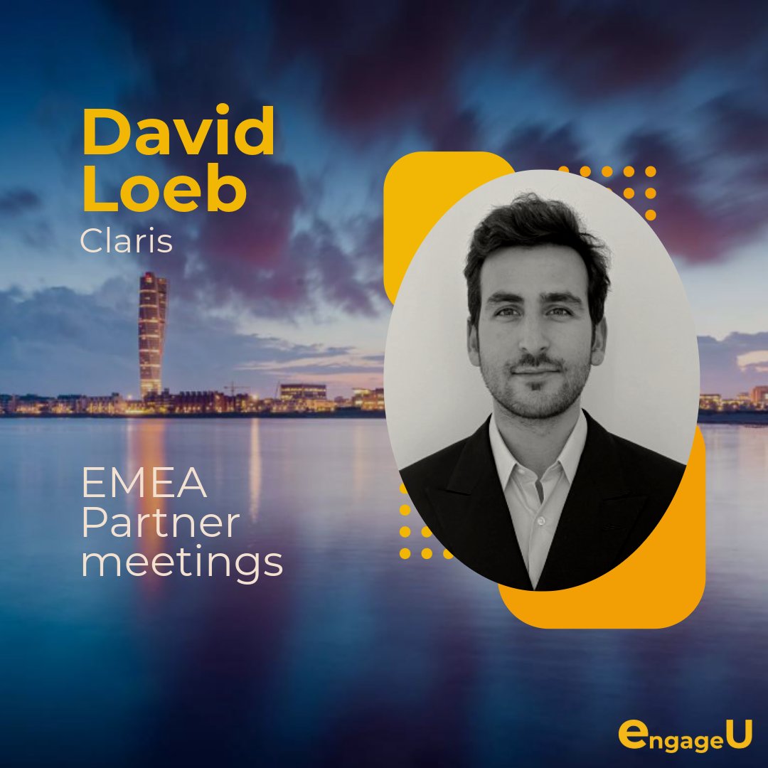 Engageu_eu's tweet photo. David will be at EngageU 2024! 🌟 He’ll be there to help you boost your Claris platform sales and answer all your questions. Don’t miss this chance to gain valuable insights and enhance your success! 🚀

#EngageU2024 #Claris #Sales #EMEA #PartnerManager #Networking https://t.co/17Udm35wO6