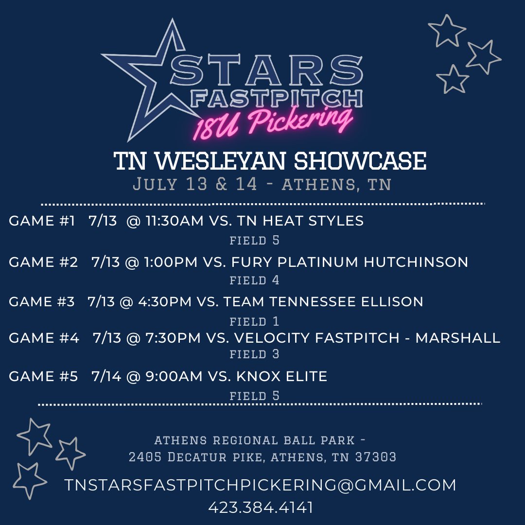 Schedule for this weekend -bracket play will continue Sunday!