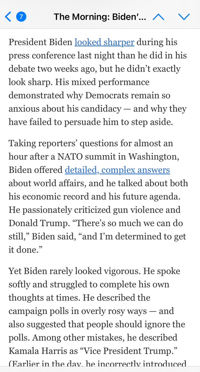 I understand the news aspect of this, but would it kill the NYT to also express how Trump sounds like a raving fucking lunatic every time he talks?