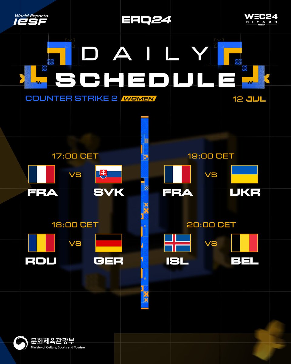 Second Day, Underway🤩

CS2 Women Europe Regional Qualifiers ✌

🔴twitch.tv/iesf_cs🔴

.<a href="/Julie_CSGO/">Nmss Monkey D. Julie</a> <a href="/notkaoday/">Kaoday</a> <a href="/RacheLL_CS2/">Rachel</a> <a href="/astramcs/">BIG ASTRA</a> <a href="/Kat_csgo/">Kat</a> <a href="/Mafi_cs2/">Mafi</a> <a href="/ANa_CSGO/">ANa</a> <a href="/melissaaylinn/">meli</a> <a href="/LinaaaCSGO/">Lina Aliwi</a> <a href="/AlexaTvv/">AlexaTV</a> <a href="/LowlitaCS/">Lowlita ✨</a> <a href="/spikeakasel/">spike</a> <a href="/JulieCSGO/">Julia</a> <a href="/Ch1oeCS/">Ch1oe</a> <a href="/rahynacs/">rahyna</a> <a href="/Moraltis/">Moraltis</a> <a href="/KllyVe/">KllyVe</a>
