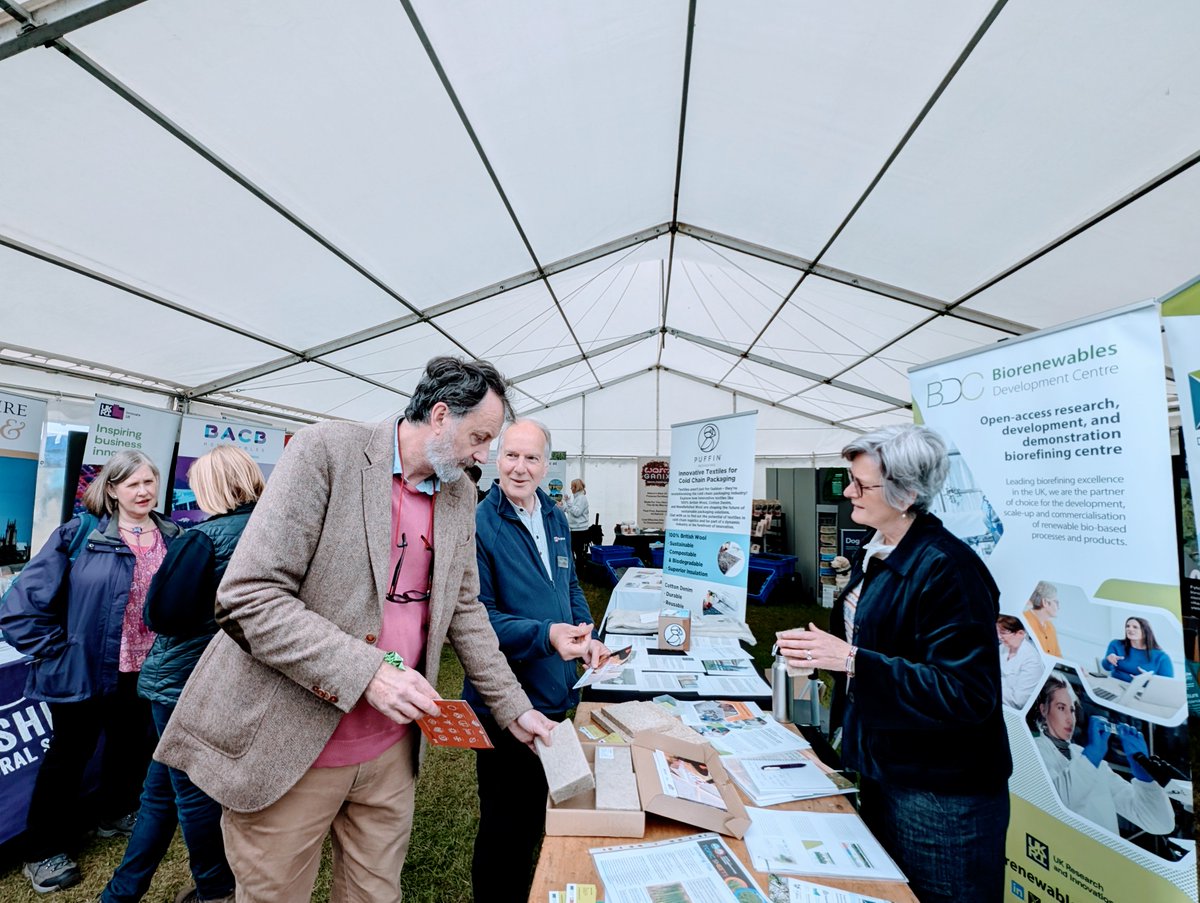 Busy morning at the #GreatYorkshireShow!  Great speakers &amp; brilliant conversations on our stand.  If you're here today, come by the Innovation Zone and say hi!  #GYS24 #agriculture #farming #hemp #flax #bioeconomy